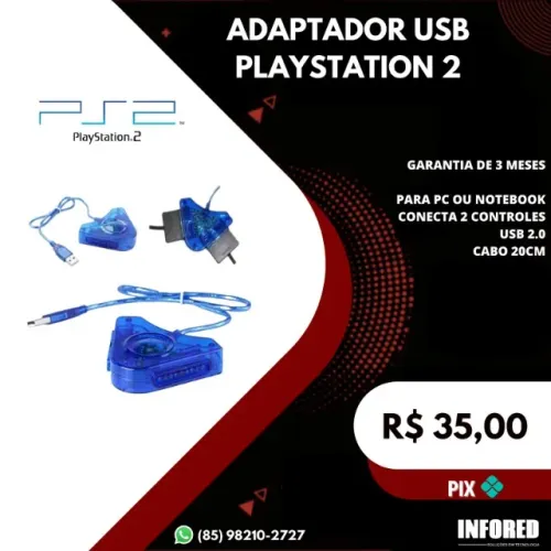 Adaptador USB playstation 2