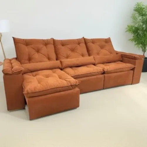 sala sofa retratil e reclinavel de 270 cm