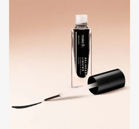 Delineador Líquido Make B. Preto à Prova d'Água - Novo
