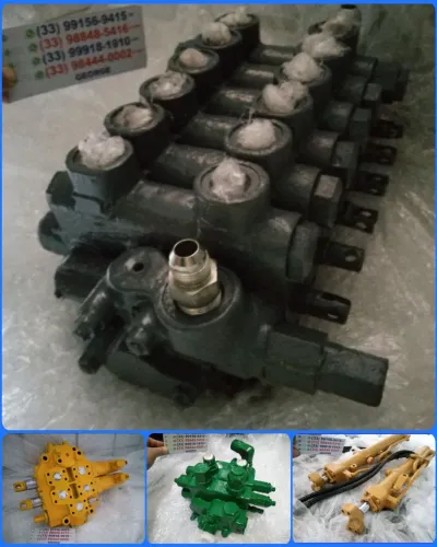 COMANDO HIDRÁULICO 6 VIAS PARA MUNCK AUTO CARREGAVEL RETROESCAVADEIRA MASSEY FERGUSON 