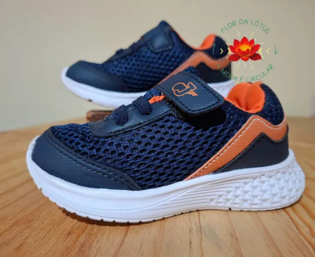 Tênis Azul Laranja Jet Kids Tam.24 [R$37p/Retirar]