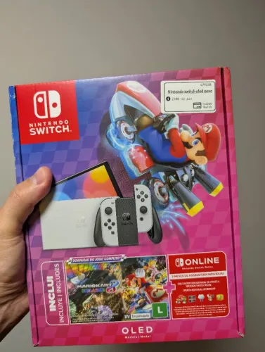 Nintendo switch oled novo + jogo