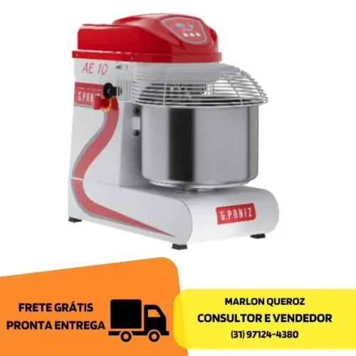 Amassadeira Espiral 10 Quilos G.-Paniz Nova 220v