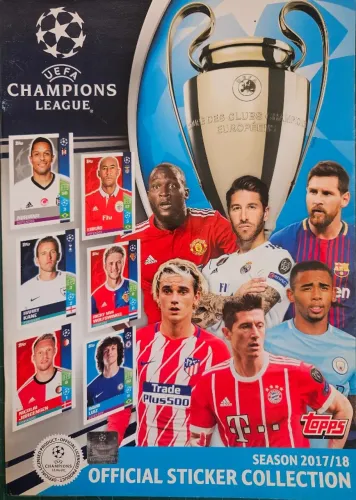 Álbum Champions League 2017-2018 - Capa Dura- Completo - Figurinhas Soltas.