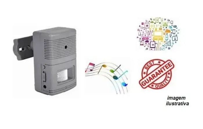 Campainha Sensor De Presença Sonoro Sem Fio