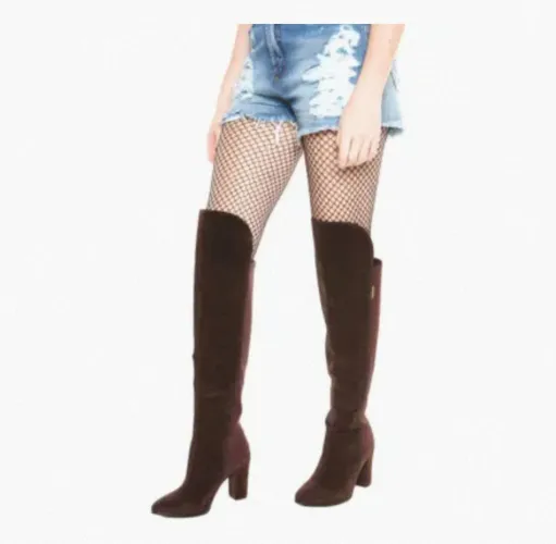 Bota Over The Knee Marrom n 38