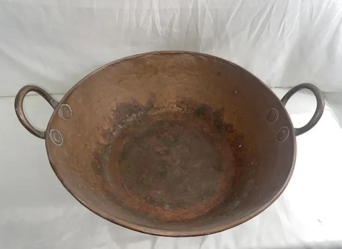 Tacho Antigo De Cobre - Grande