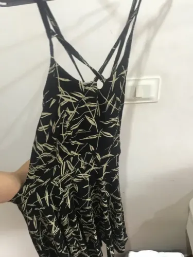 Vestido preto c/ dourado