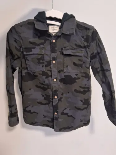 Camisa Camuflada com Capuz Infantil