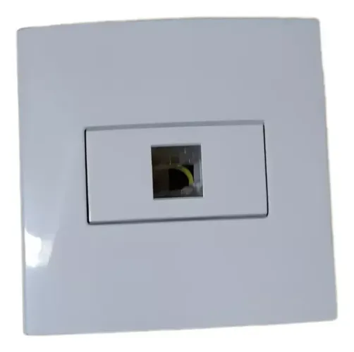 Tomada De Rede 7x7cm Branco - Margirus