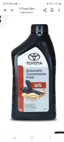 Oleo para transmissão automática da hilux  