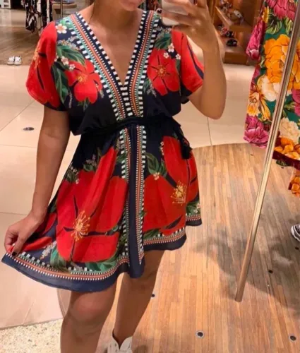 Vestido farm curto