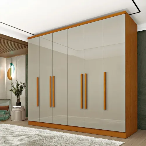 Guarda-Roupa Veneza 6 Portas e 4 Gavetas 2,39m de Largura