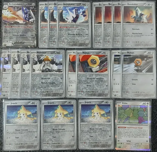 Deck archaludon ex cartas originais de pokémon