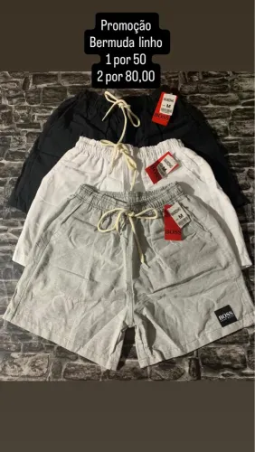 Bermudas linho