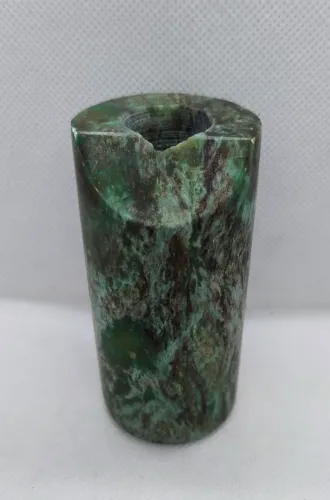 Peça decorativa em mármore verde - 200 gr