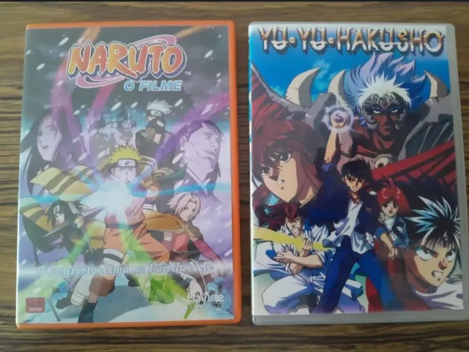 2 DVDs - Naruto e Yuyu Hakusho