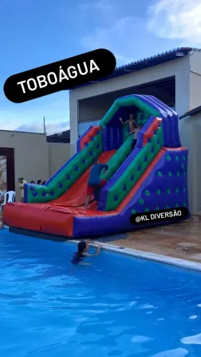 Toboágua - pula pula - Futebol e outros 
