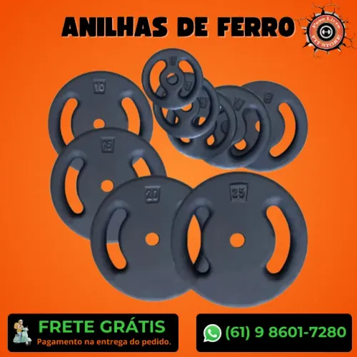 Anilha ferro pintada de 15Kg