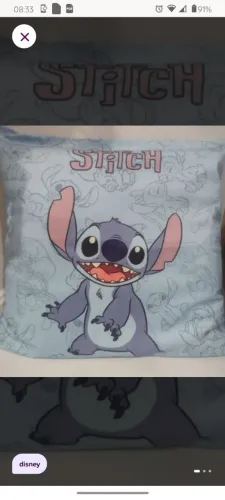 Capa de Almofada Decorativa Stitch