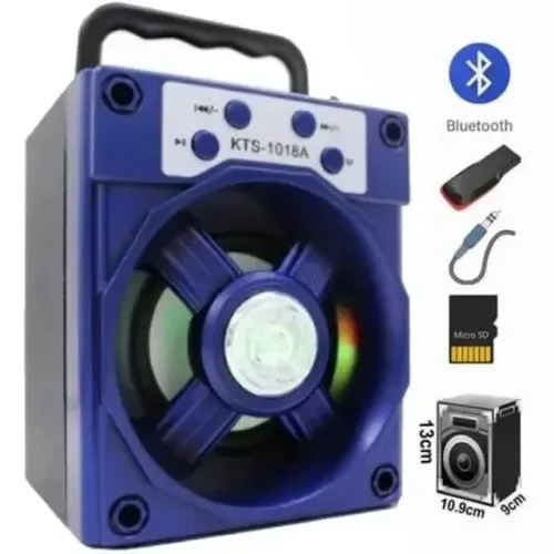 Caixa De Som KTS-1018A Portátil Com Bluetooth Fm
