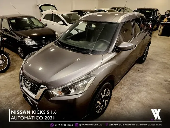 Kicks S 1.6 Aut. 2021 *65Mil Km* Aceito Carro ou Moto Como Troca