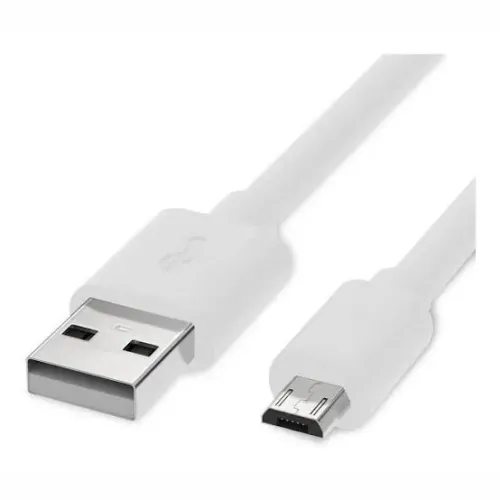 Cabo USB para Micro USB Branco 25cm
