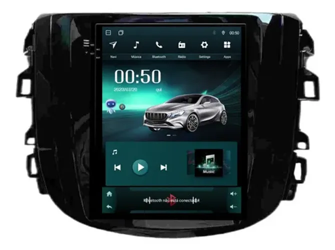 Multimídia Tesla Frontier 2017 A 2023 Adak 2ram 32gb 9.7' Cor Black Piano