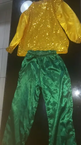 Rei do Milho Junino Infantil - Conjunto Brilhante