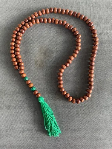 Kit com 3 Japamalas Colares 108 Contas de Madeira