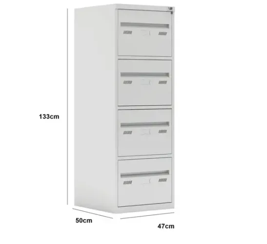 Arquivo de aço 4 gavetas  