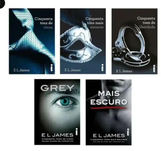 Vendo Coletânea Completa 5 Livros (Tons de Cinza Trilogia + Grey + Mais escuros )