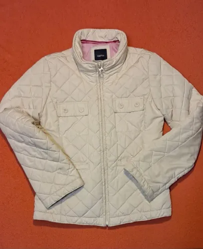 Jaqueta GapKids Puffer - Cor: Creme - Tam: M (8)
