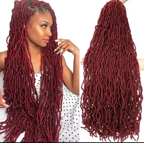 Tranças De Crochê De 36 Polegadas Para Cabelos Faux Locs Encaracolados Novos Macios Meche 