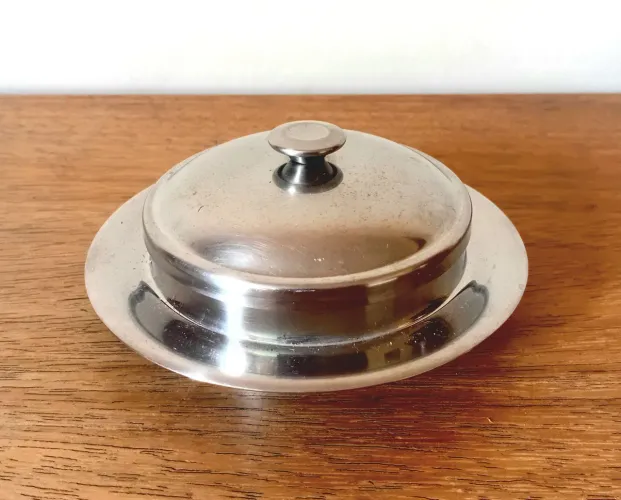 Manteigueira vintage meridional em aço inox