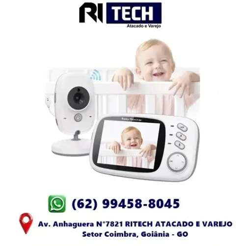 Baby Monitor Babá Eletrônica Vb603 Câmera Sem Fio Voz Visão Noturna