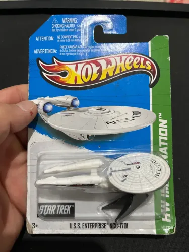 Miniatura Hot Wheels Star Trek U.S.S. Enterprise NCC-1701