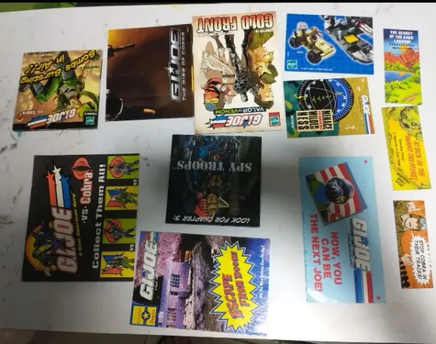 Conjunto encartes G.I. Joe - Comandos em ação 