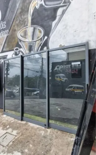 Portal balcão linha gold panorâmica de correr, novas! 