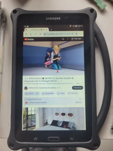 Tablet Samsung t113 7pol 8gb ideal criancas nao pega youtube zap etc