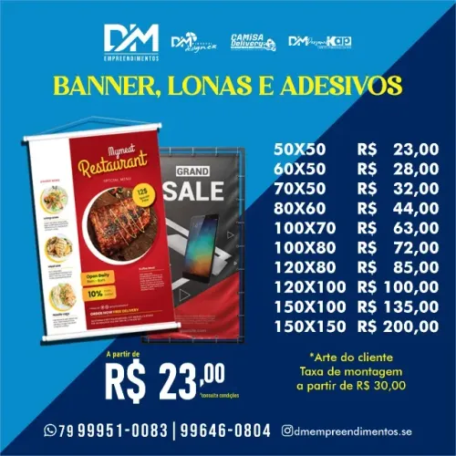 Banner, Lonas e Adesivos