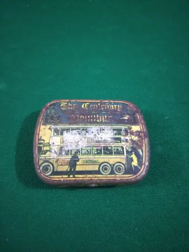 Miniatura caixa metal vintage - Colecionável