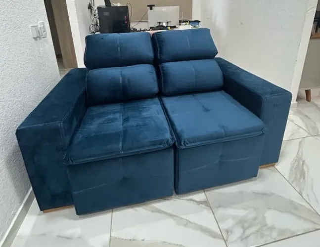 Sofá retratil e reclináveis 2 lugares 1.60 largura entrego hoje R$ 1099,99 a vista