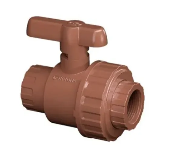 Registro Esfera Pvc Com Uniao Rosca Interna Krona 1.1/2''