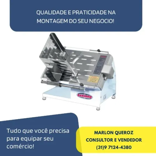 Cortador de Frios Bermar Semi Automático Novo