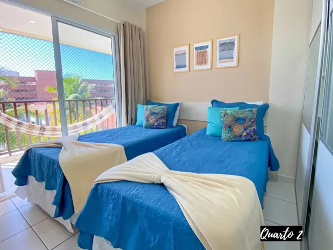 Apartamento Mobiliado para Venda em Aquiraz, Porto das Dunas, 2 dormitórios, 1 suíte, 2 ba