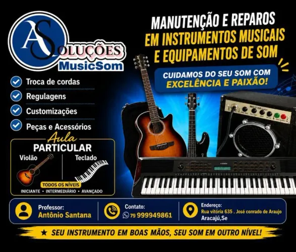 Reparos em instrumentos musicais