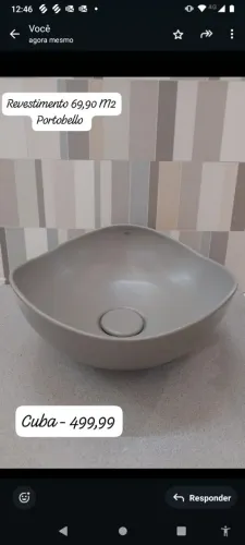 Cubas e revestimentos.
