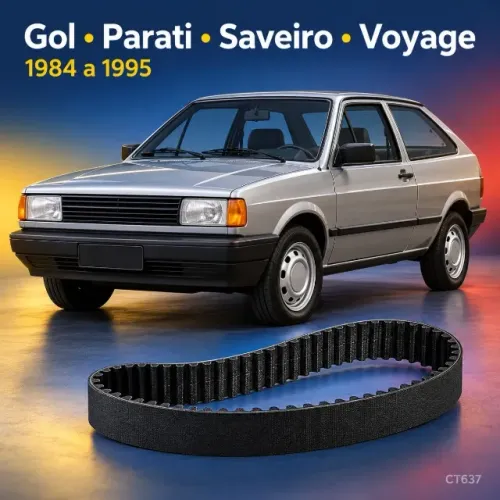 Correia Dentada Motor AP Gol Parati Saveiro Santana Contitech CT637 - Nova