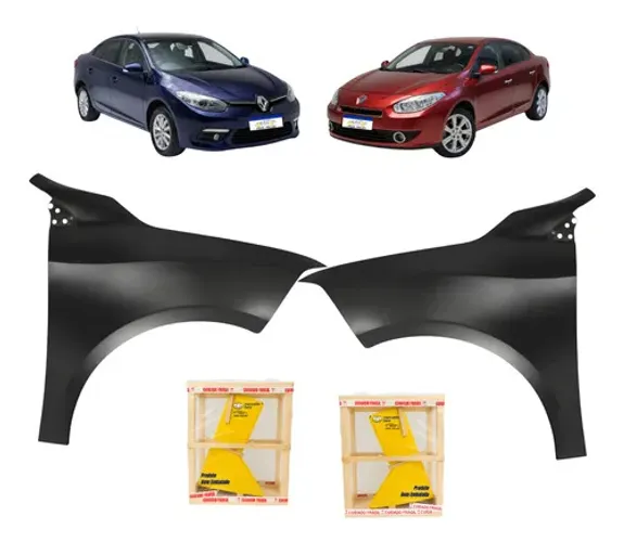 Par Paralama Renault Fluence 2011 2012 2013 14 15 16 17 2018
